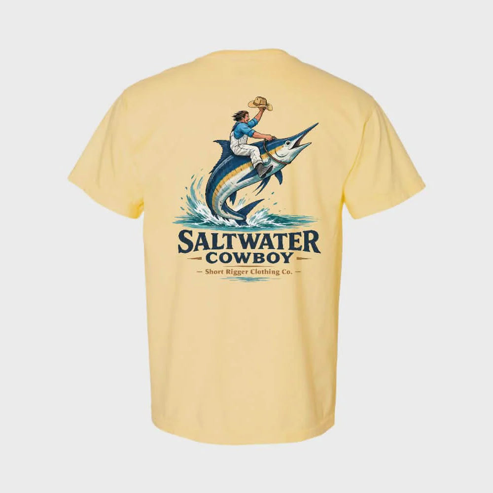 Short Rigger Saltwater Cowboy Tee - Butter