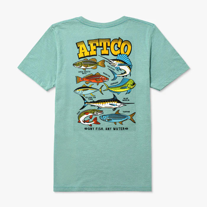 Aftco Youth Collection SS Tee - Agate Heather