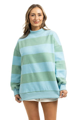Katydid Striped Mockneck Pullover