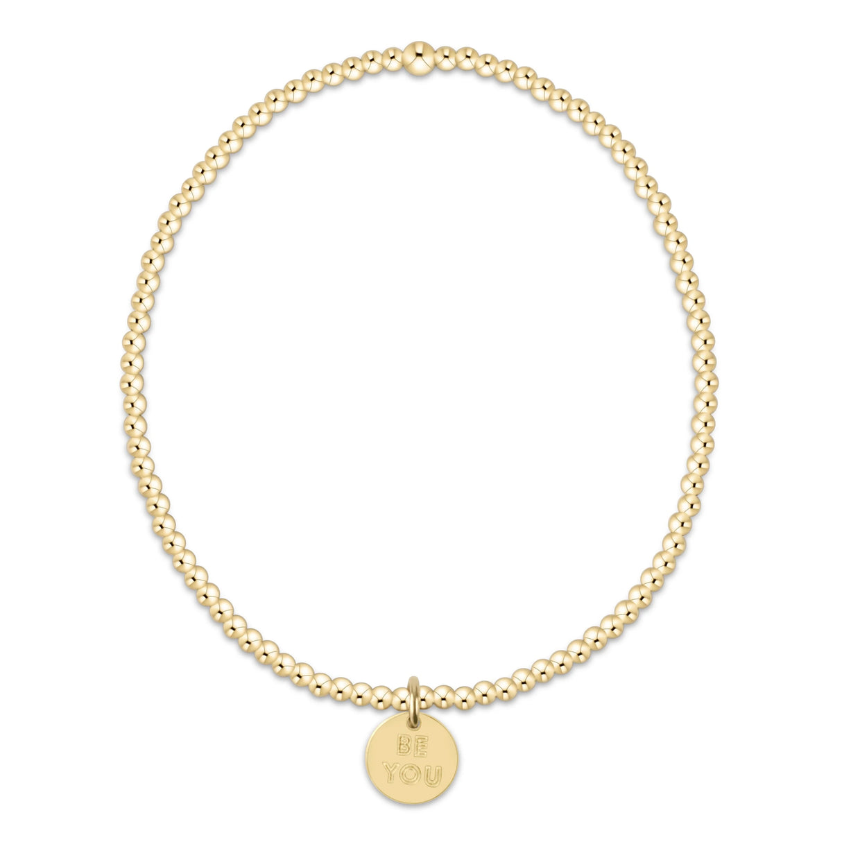 Enewton Classic Gold 2mm Bracelet - Be You. Small Gold Disc