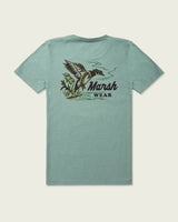 Marsh Wear Youth Heritage Wood Duck Tee - Agate Heather