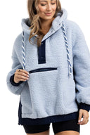 Katydid Two-Toned Sherpa Fleece Pullover
