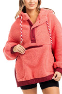 Katydid Two-Toned Sherpa Fleece Pullover