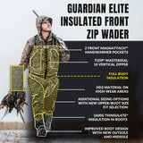 Insulated Guardian Elite Hand Front Zip Wader