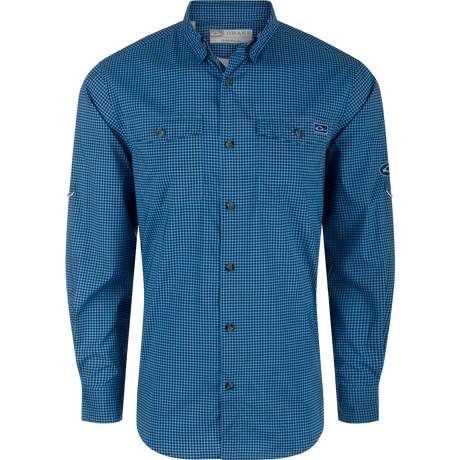 Frat Gingham Check Button Down LS Shirt