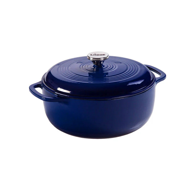 Lodge Cast Iron Essential Enamel Cast Iron Dutch Oven - Indigo