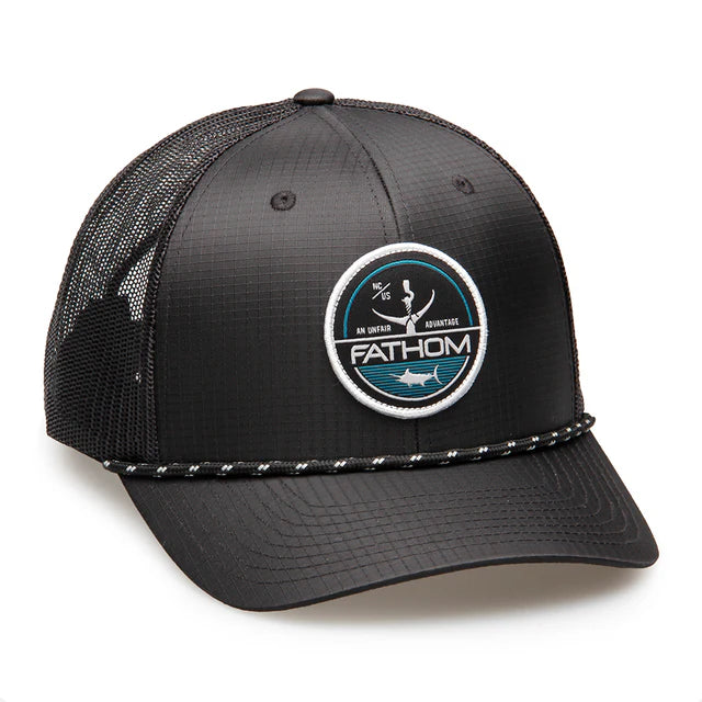 Fathom Offshore Sounder Black Trucker Hat