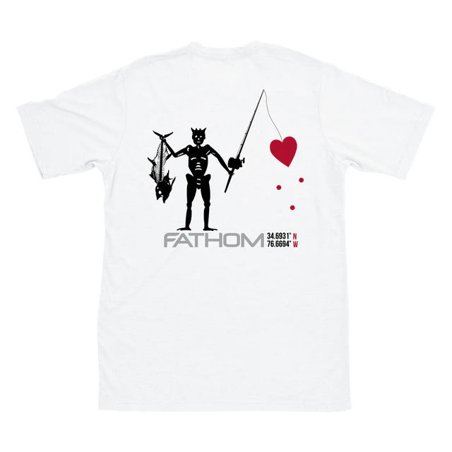 Fathom Offshore Jolly Roger T Shirt - White