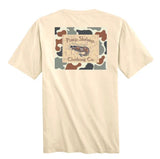 Short Sleeve Camo-Back Pocketed T-Shirt - Cream
