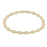 Enewton Classic Sincerity Pattern 4mm Bead Bracelet-Gold