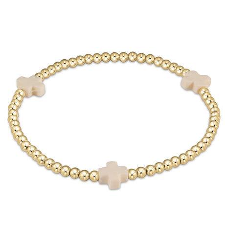 Enewton egirl Signature Cross 3mm Gold Bracelet