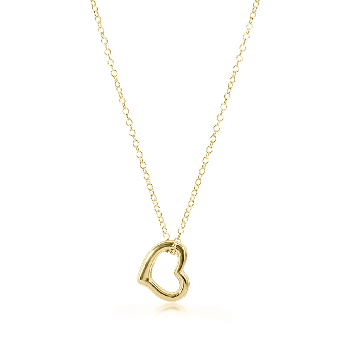 Enewton 16" Necklace Gold-Love Gold Charm