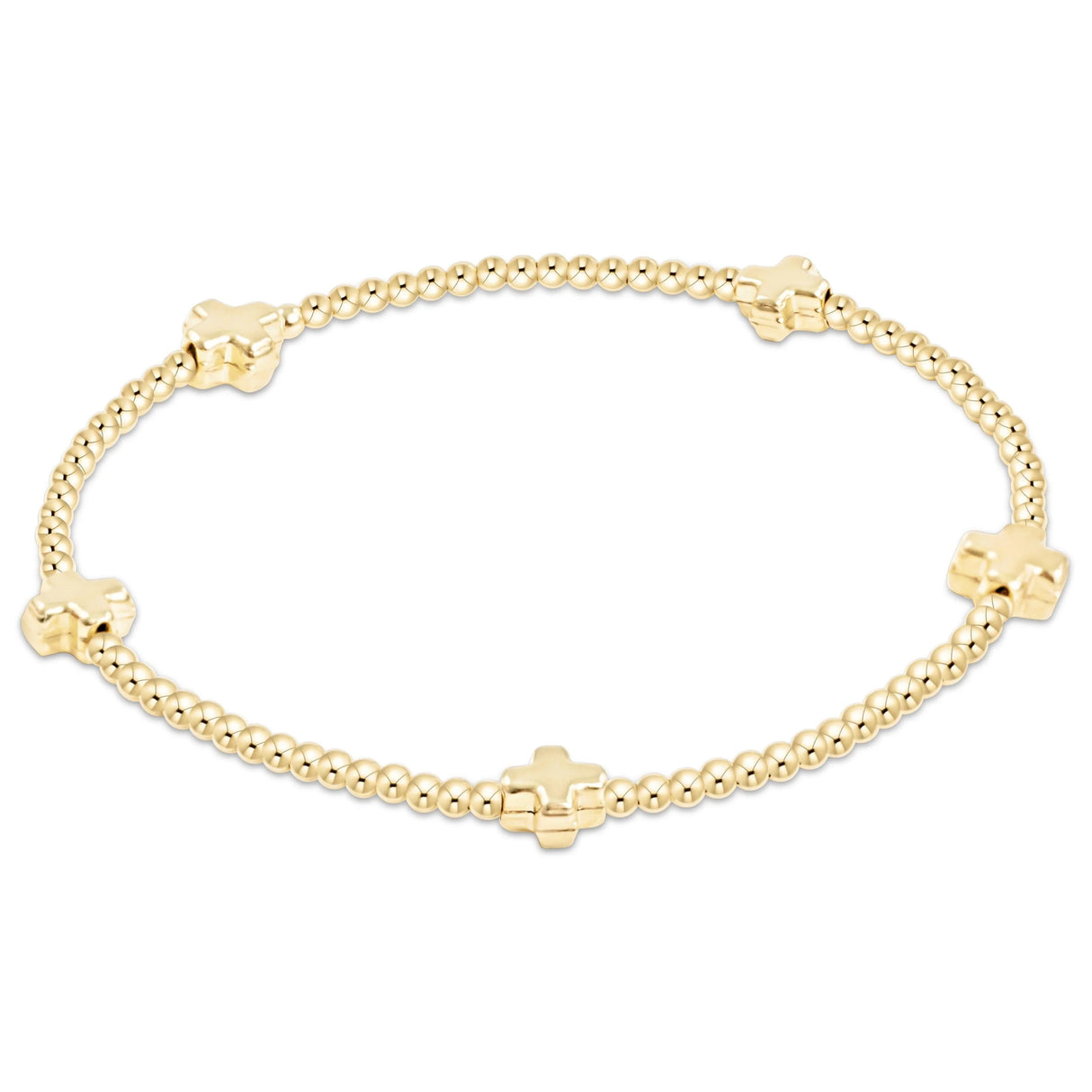 Enewton Signature Cross Small 2mm Gold Bracelet - Gold