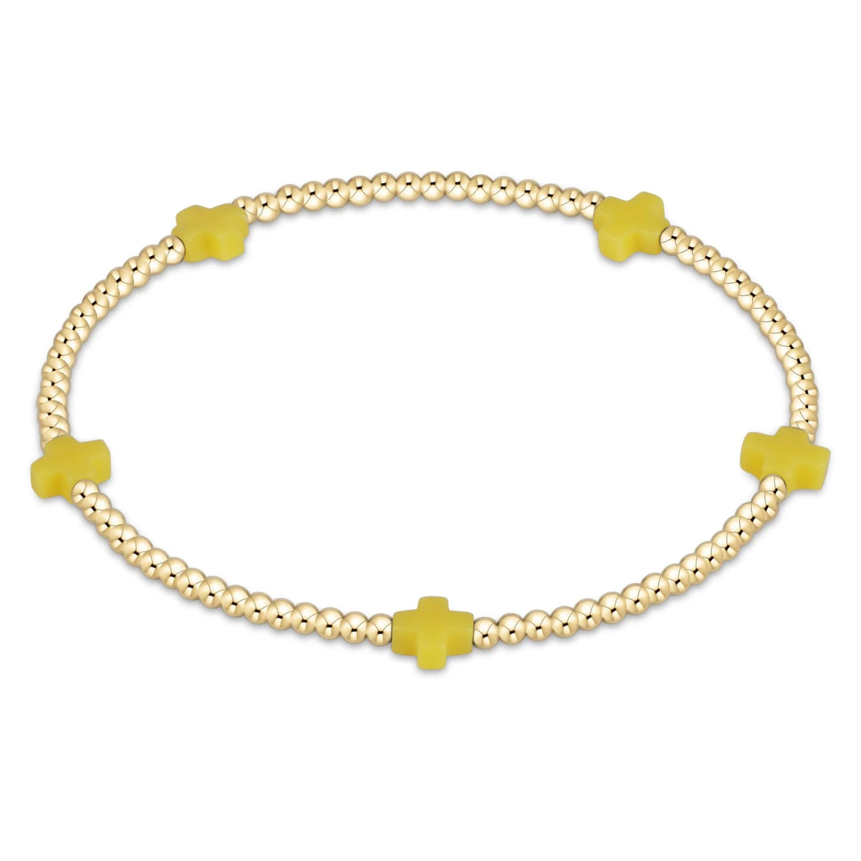 Enewton Signature Cross Small Gold Pattern 2mm