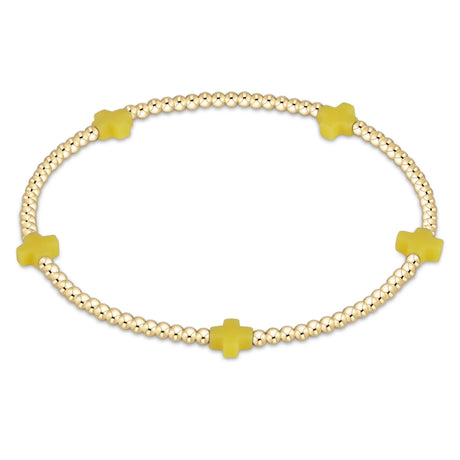 Enewton Signature Cross Small Gold Pattern 2mm