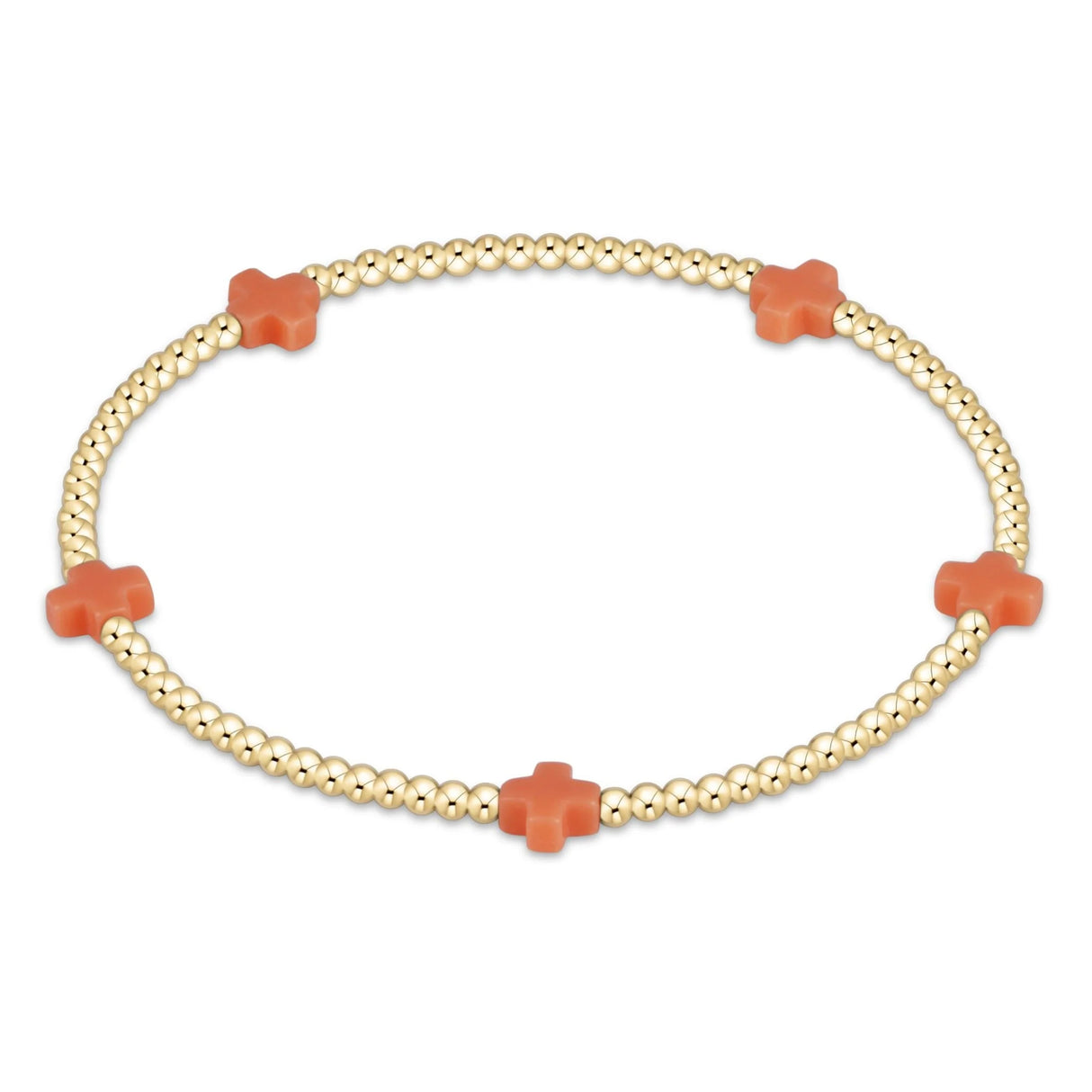 Enewton Signature Cross Small Gold Pattern 2mm