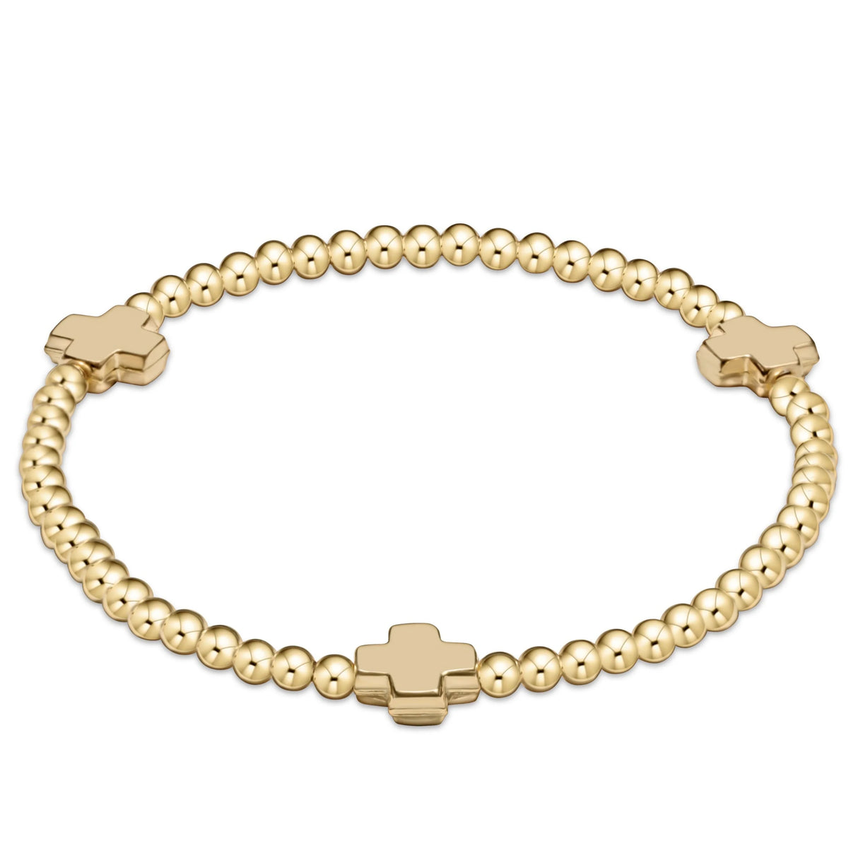Enewton Signature Cross 3mm Gold Bracelet - Gold