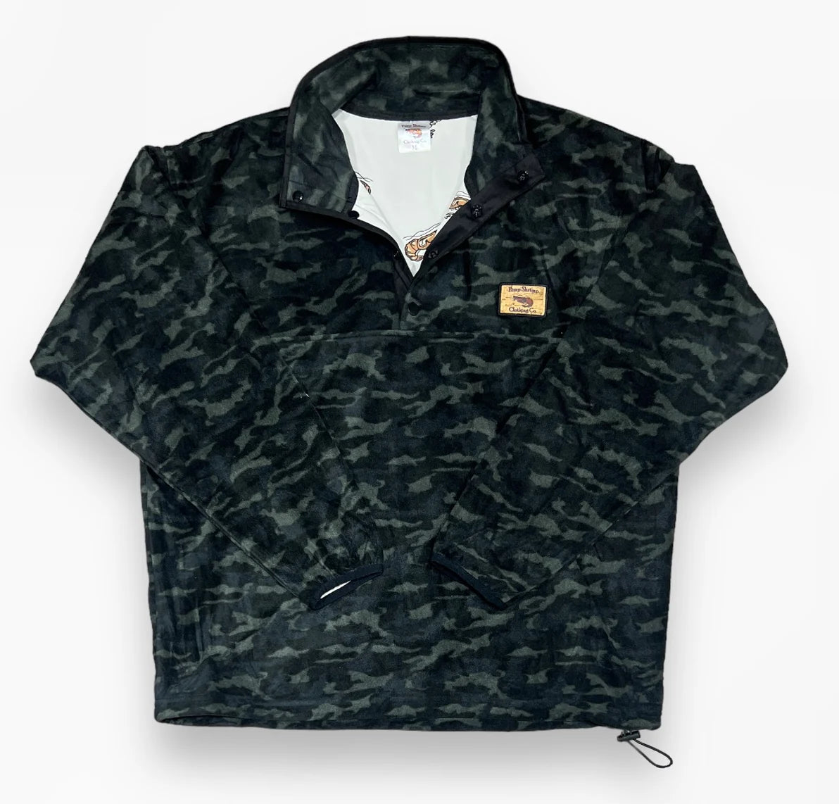 Pimp Shrimp Black Camo Fleece Pullover