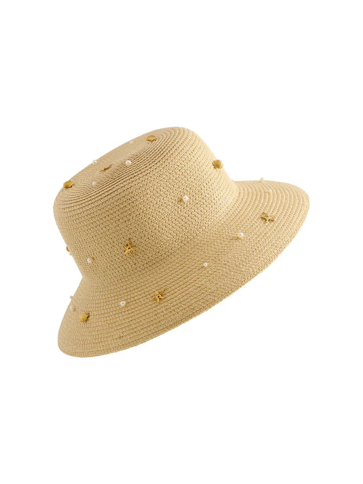 Shiraleah Shelly Straw Bucket Hat - Natural