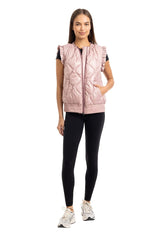 Katydid Metallic Quilted Vest
