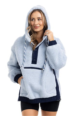 Katydid Two-Toned Sherpa Fleece Pullover