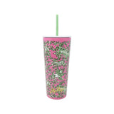Lilly Pulitzer Tumbler With Straw