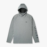 Aftco Samurai Sun Protection Hoodie Shirt Steel Heather -2X