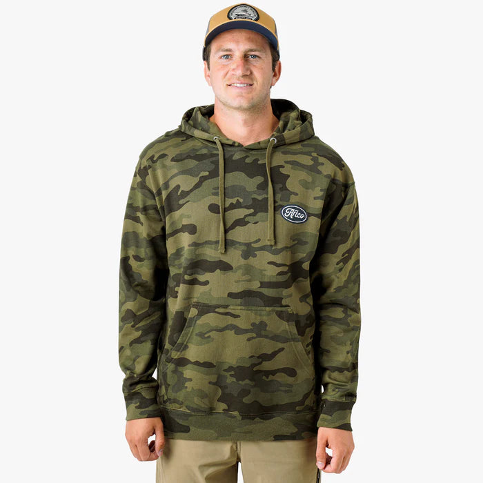 Aftco Powerboat Pullover Hoodie - Forest Camo - Large