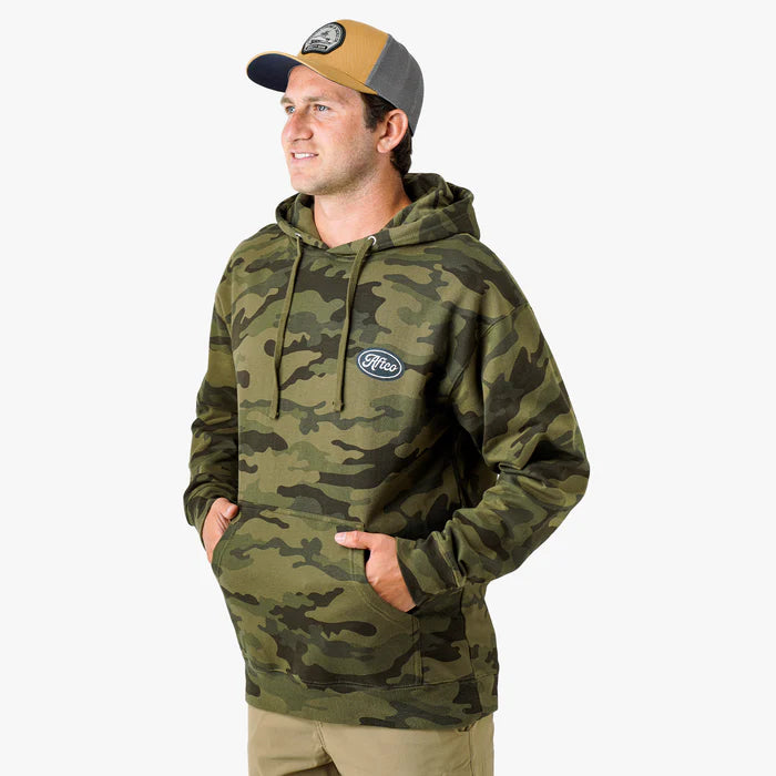 Aftco Powerboat Pullover Hoodie - Forest Camo - Large