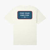 Aftco Find Your Own Fish SS T-Shirt - Cream