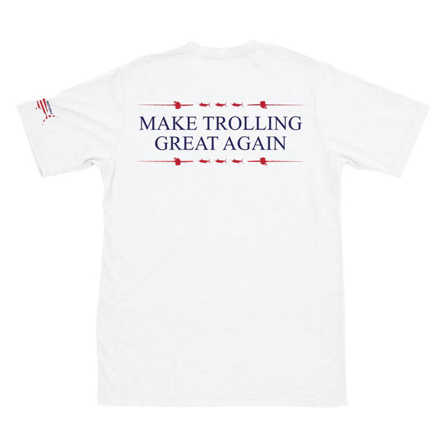Fathom Offshore Make Trolling Great Again T-shirt - White