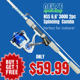 Neuse Sport Shop Inshore 6'6'' 3000 2pc Rod and Reel Spinning Combo