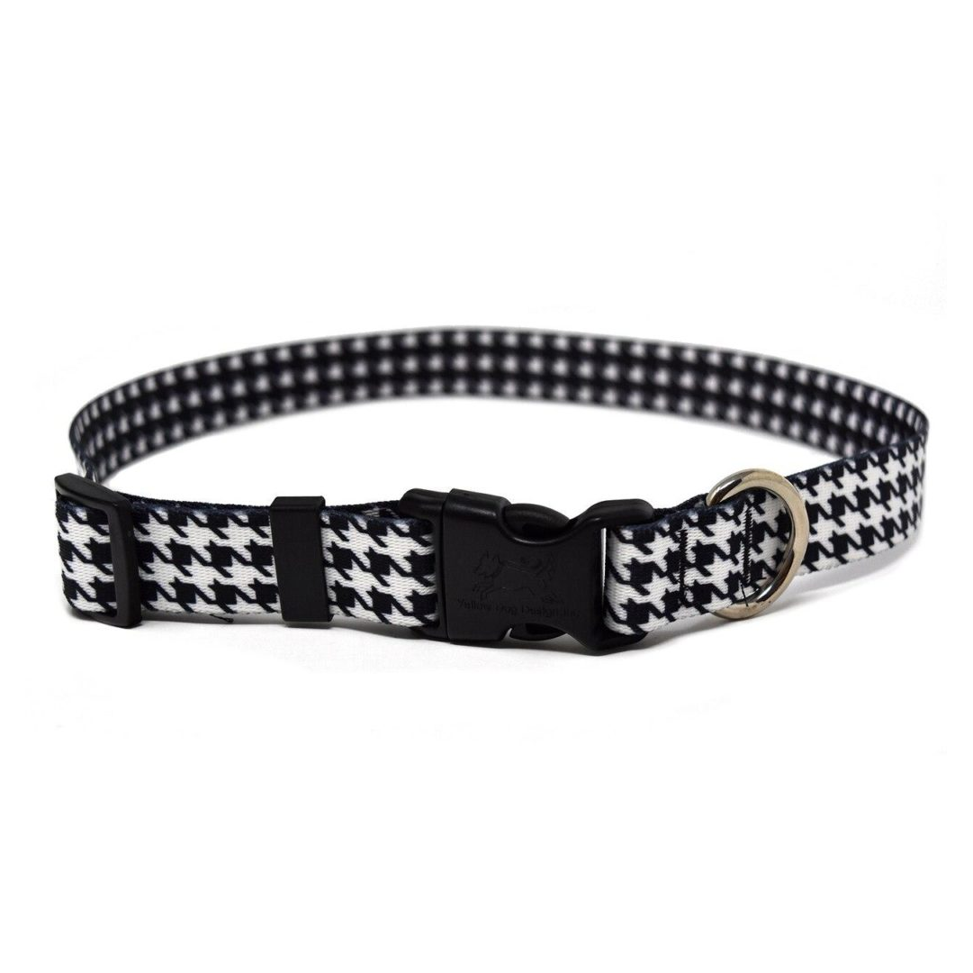 Houndstooth White/black  Collar  Teacup 4" - 9"