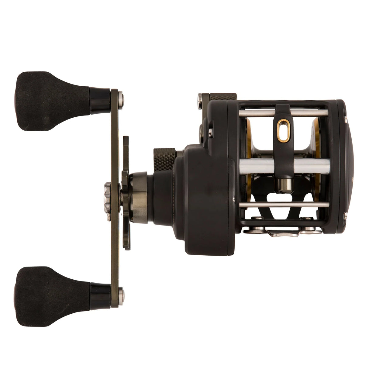 Penn Squall II Level Wind 15 sz 3+1 bgr Relación 4.9:1 Marco y placa lateral de grafito 280/17 lb. Mono 435/30 libras. Trenza de arrastre de 33 lb 