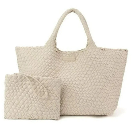 Parker & Hyde Oversized Woven Tote - Bone
