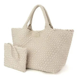 Parker & Hyde Oversized Woven Tote - Bone