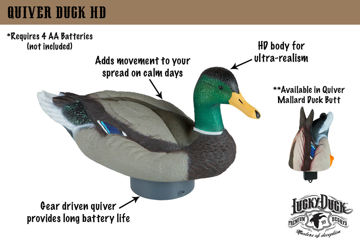 Lucky Duck Quiver Duck HD- Drake Mallard