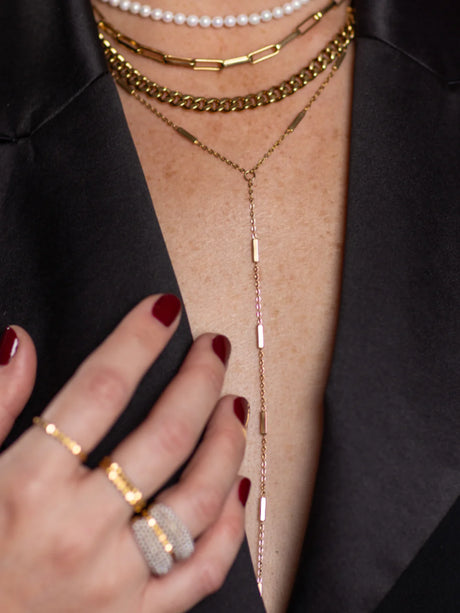 Marrin Costello Regina Lariat - Gold