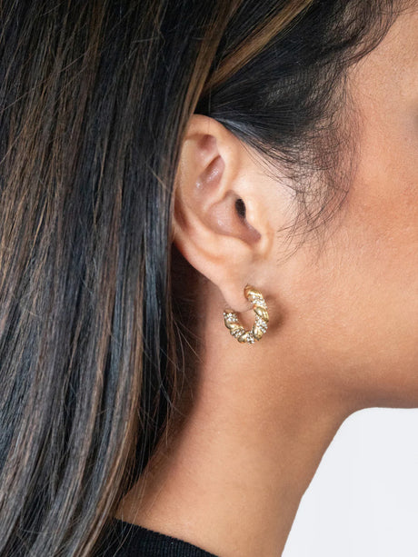 Marrin Costello Rita Hoop - Pave - gold