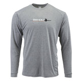Fathom Offshore Retro Skull Performance Shirt - Heather Gray