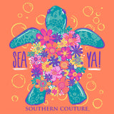 Southern Couture Comfort Sea Ya Turtle Tee - Melon