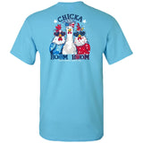 Southern Couture Classic Chica Boom Boom  Tee - Sky