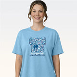 Southern Couture Soft Pattern Letter Grandkids Tee - Sky