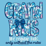 Southern Couture Soft Pattern Letter Grandkids Tee - Sky
