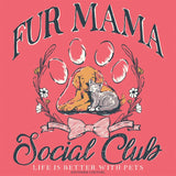 Southern Couture Soft Fur Mama Social Club - Coral Silk