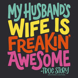 Southern Couture Sc Soft My Husbands Wife - Black Tee