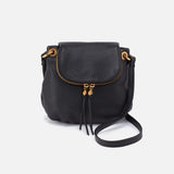 Hobo Fern Zip-Flap Crossbody - Black