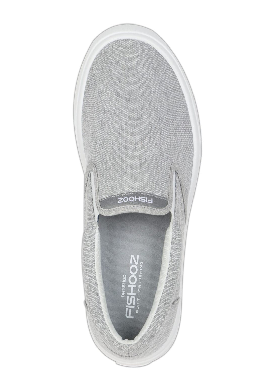 Fishooz Sunwashed Men's Slip-On Fishing Shoes - Grey/White