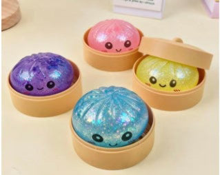 Queens Designs Glitter Squishy Dumpling Toy