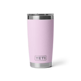 Pink YETI tumbler on a white background